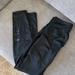Freddy Black High-Waist Logo Leggings